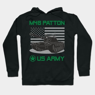 US M48 Patton tank Hoodie